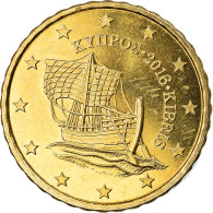 Chypre, 10 Euro Cent, 2016, SPL, Laiton, KM:New - Zypern