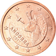 Andorra, 2 Euro Cent, 2017, SPL, Copper Plated Steel, KM:New - Andorre