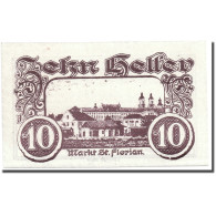 Billet, Autriche, St Florian, 10 Heller, Château, 1920, 1920-03-15, SPL - Austria