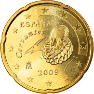 Espagne, 20 Euro Cent, 2009, Madrid, FDC, Laiton, KM:1071 - España