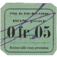 Billet, Algeria, 5 Centimes, 1916-1918, Undated (1916-18), SUP - Algerije