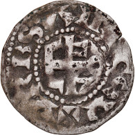 Monnaie, France, Anjou, Foulques V, Denier, ND (1160-1190), Angers, TB+, Argent - Other & Unclassified