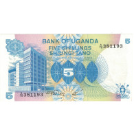 Billet, Uganda, 5 Shillings, Undated (1979), KM:10, SPL+ - Ouganda