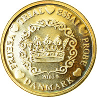 Danemark, 10 Euro Cent, 2002, Unofficial Private Coin, SPL, Laiton - Privatentwürfe