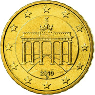 République Fédérale Allemande, 10 Euro Cent, 2010, SPL, Laiton, KM:254 - Allemagne