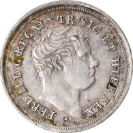 Monnaie, États Italiens, NAPLES, Ferdinando II, 5 Grana, 1838, TTB+, Argent - Napoli & Sicilia