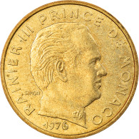 Monnaie, Monaco, Rainier III, 10 Centimes, 1974, SUP, Aluminum-Bronze - 1960-2001 Nieuwe Frank