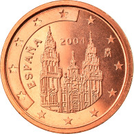 Espagne, 2 Euro Cent, 2004, Madrid, FDC, Copper Plated Steel, KM:1041 - Spagna