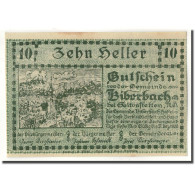 Billet, Autriche, Biberbach, 10 Heller, Paysage, SPL, Mehl:86 Ia - Autriche