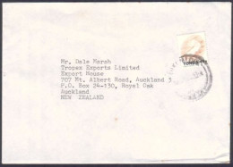 Tonga Marine Life Cover To New Zealand - Usage 1995 45s Shell - Tonga (1970-...)