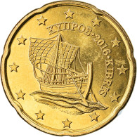 Chypre, 20 Euro Cent, 2016, SPL, Laiton, KM:New - Zypern
