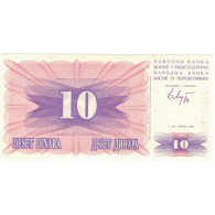 Billet, Bosnia - Herzegovina, 10 Dinara, 1992, 1992-07-01, KM:10a, NEUF - Bosnie-Herzegovine