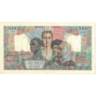 France, 5000 Francs, Empire Français, 1947, Z.3293490, SUP+, Fayette:47.59 - 5 000 F 1942-1947 ''Empire Français''