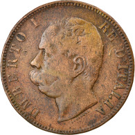 Monnaie, Italie, Umberto I, 10 Centesimi, 1893, Birmingham, TB+, Cuivre, KM:27.1 - 1878-1900 : Umberto I.