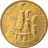 Monnaie, San Marino, 200 Lire, 1991, SUP+, Aluminum-Bronze, KM:268 - San Marino