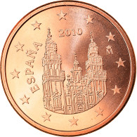 Espagne, 5 Euro Cent, 2010, Madrid, FDC, Copper Plated Steel, KM:1146 - Spagna