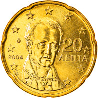 Grèce, 20 Euro Cent, 2004, Athènes, FDC, Laiton, KM:185 - Griechenland