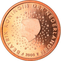 Pays-Bas, 2 Euro Cent, 2000, Utrecht, FDC, Copper Plated Steel, KM:235 - Paises Bajos