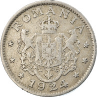 Monnaie, Roumanie, Ferdinand I, Leu, 1924, TTB, Copper-nickel, KM:46 - Rumänien