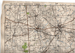 France And Belgium , Thielt ( 1943 ) Carte état Major - Documenti