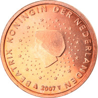 Pays-Bas, 2 Euro Cent, 2007, Utrecht, FDC, Copper Plated Steel, KM:235 - Paises Bajos