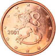 Finlande, Euro Cent, 2001, Vantaa, FDC, Copper Plated Steel, KM:98 - Finlande