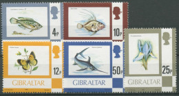 Gibraltar 1977 Flora Und Fauna Schwertfisch Schmetterling 353/61 III Postfrisch - Gibraltar