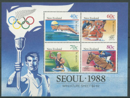 Neuseeland 1988 Olympische Sommerspiele Seoul Block 16 Postfrisch (C25813) - Blokken & Velletjes