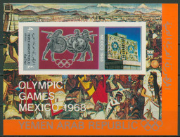 Jemen (Nordjemen) 1968 Olympiade Mexiko Block 77 Postfrisch (C19027) - Yemen