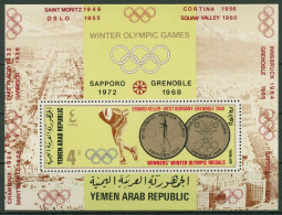 Jemen (Nordjemen) 1968 Goldmedaillen Olympiade Block 74 A Postfrisch (C19022) - Jemen