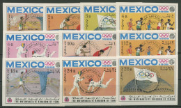 Jemen (Königreich) 1968 Goldmedaillengewinner Mexiko 604/13 B Postfrisch - Jemen