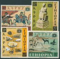 Äthiopien 1967 Int. Jahr Des Tourismus Höhlenmalerei 572/75 Postfrisch - Etiopia