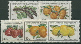 Türkisch-Zypern 1976 Früchte: Mandarinen Erdbeeren Orangen 29/33 Postfrisch - Unused Stamps