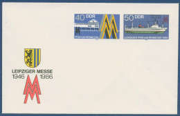 DDR 1986 Leipziger Frühjahrsmesse Schiff Umschlag U 4 Ungebraucht (X41061) - Briefomslagen - Ongebruikt