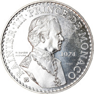 Monnaie, Monaco, 50 Francs, 1974, ESSAI, SUP+, Argent, Gadoury:MC162, KM:E66 - 1960-2001 New Francs