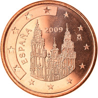 Espagne, 5 Euro Cent, 2009, Madrid, FDC, Copper Plated Steel, KM:1042 - España