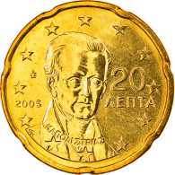 Grèce, 20 Euro Cent, 2005, Athènes, FDC, Laiton, KM:185 - Greece