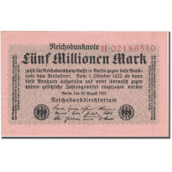 Billet, Allemagne, 5 Millionen Mark, 1923, 1923-08-20, KM:105, SUP+ - 5 Millionen Mark