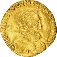 France, Henri II, Henri D'or, 1559, Montpellier, "Collection Docteur F.", Or - 1547-1559 Heinrich II.