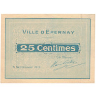 France, Epernay, 25 Centimes, 1914, SUP+, Pirot:51-14 - Bonos