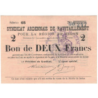 France, Sedan, 2 Francs, 1916, SUP, Pirot:08-284 - Bons & Nécessité