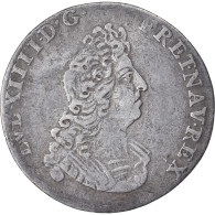 Monnaie, France, Louis XIV, 1/12 Ecu Aux 8 L, 1704, Paris, TTB, Argent - 1643-1715 Louis XIV The Great