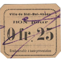 Billet, Algeria, 25 Centimes, 1916-1918, Undated (1916-18), TTB+ - Argelia