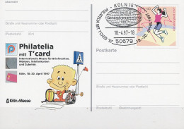 Deutschland Germany Allemagne - Sonderpostkarte Philatelia Mit T-Card Köln (MiNr: PSo 45) 1997 - Siehe Scan - Cartoline - Usati