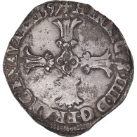 France, Henri IV, 1/4 D'écu à La Croix Feuillue De Face, 1597, Bayonne - 1589-1610 Hendrik IV