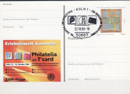 Deutschland Germany Allemagne - Sonderpostkarte Philatelia Mit T-Card Köln (MiNr: PSo 61) 1999 - Siehe Scan - Postkaarten - Gebruikt