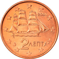 Grèce, 2 Euro Cent, 2003, Athènes, FDC, Copper Plated Steel, KM:182 - Griekenland