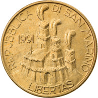 Monnaie, San Marino, 200 Lire, 1991, TTB+, Aluminum-Bronze, KM:268 - Saint-Marin