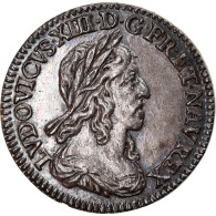 Monnaie, France, Louis XIII, 1/12 Écu, 2e Poinçon De Warin, Buste Drapé Et - 1610-1643 Ludwig XIII. Der Gerechte