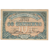 France, Guéret & Aubusson., 50 Centimes, 1918, SUP - Chamber Of Commerce